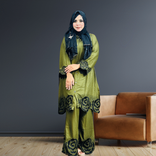 Sequence Cutwork Shirt Dress
