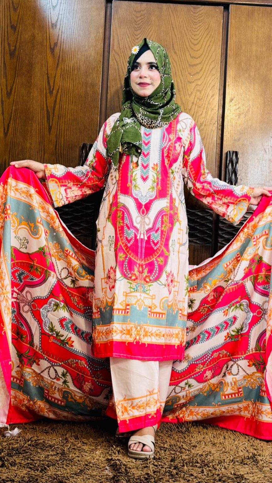 Dubai Soft Silk Three Pieces - Image 3