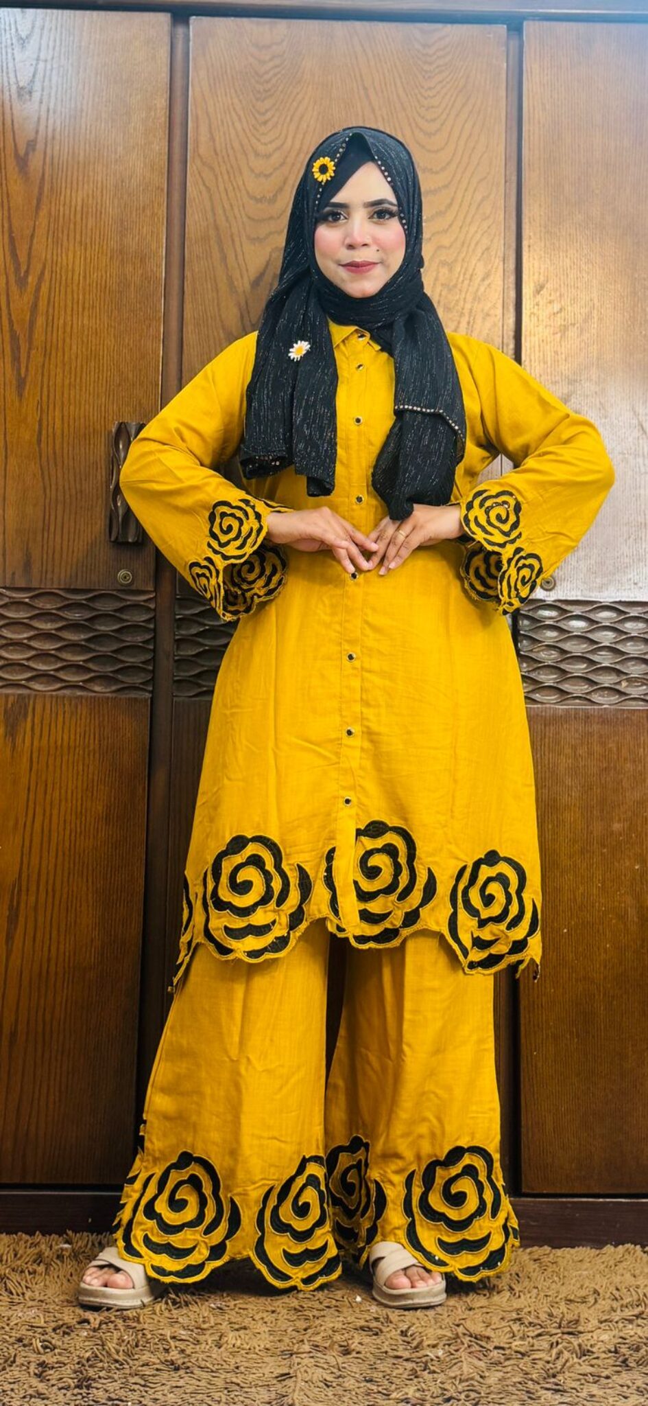 Sequence Cutwork Shirt Dress - Image 9