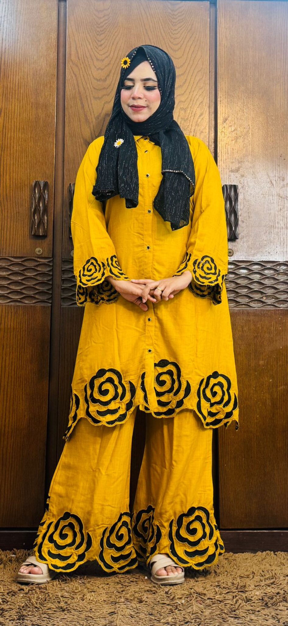 Sequence Cutwork Shirt Dress - Image 10